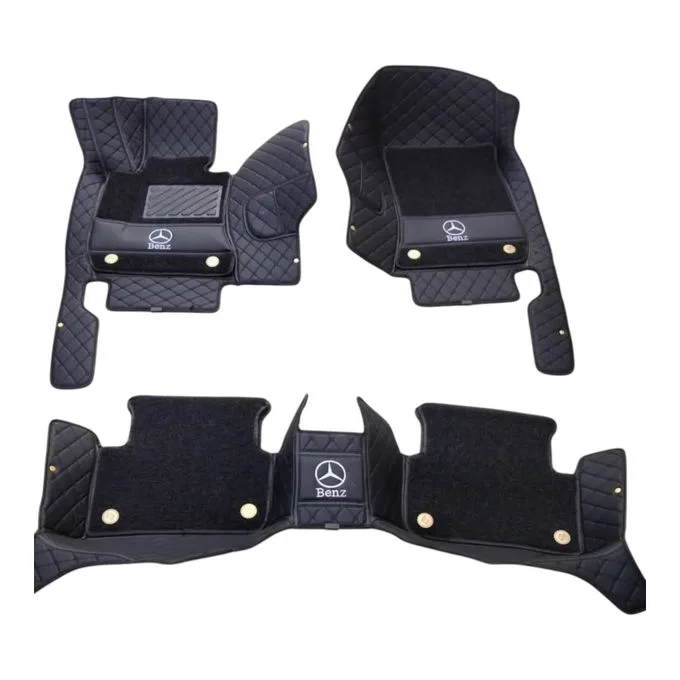 Mercedes-Benz C-Class Double-Layer Floor Mats with Carpet Insert